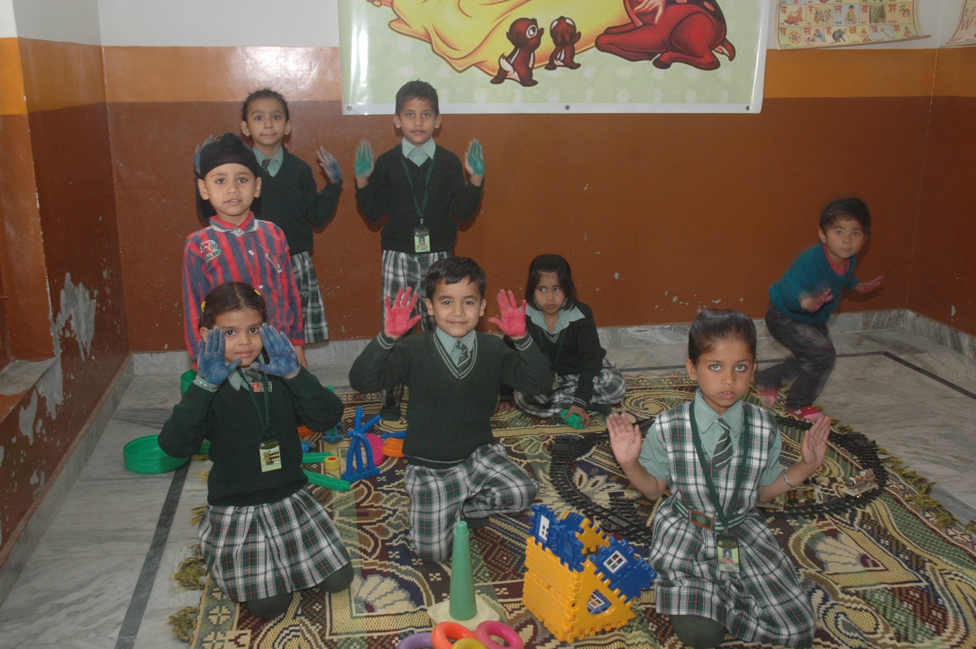 Hand painting activity