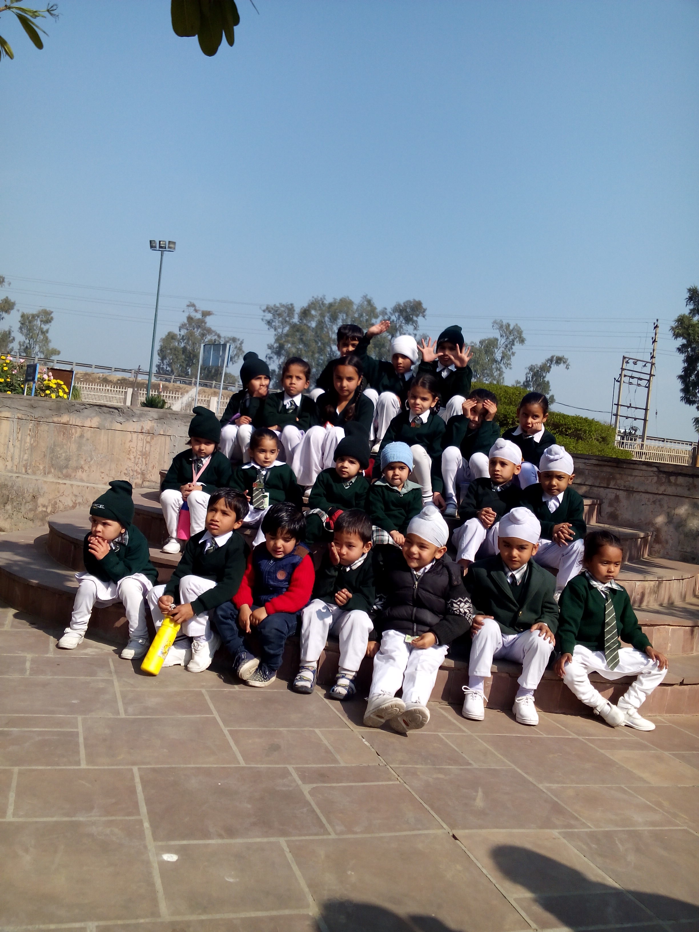 Group photo on school outing